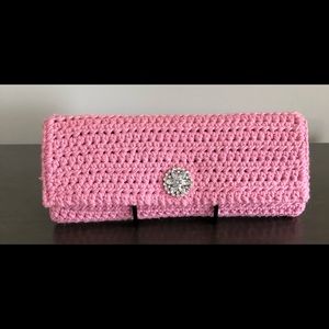Handmade crochet clutch purse